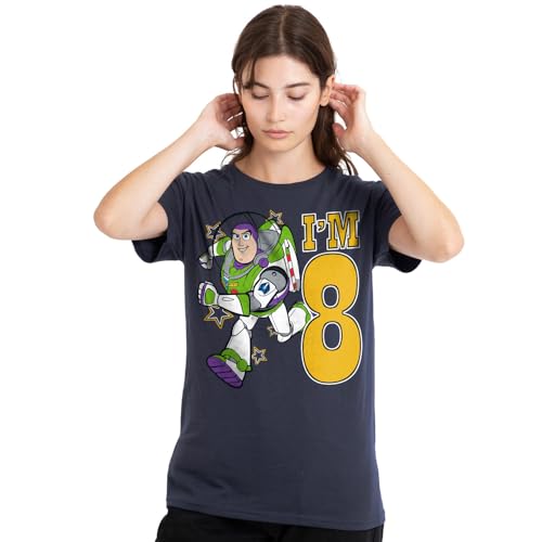 T-Shirt Toy Story Femme Buzz Marine pour Fêter un Anniversaire 8 Ans