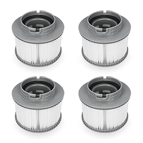 Lafiucy Filtre de Remplacement pour MSPA FD2089, Pompe à Cartouche Filtrante pour Piscine Hot Subs et Spas, 4PCS Cover