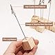 Fotohalter Holz mit Klammern, Postkartenhalter, 20 Stück Fotohalter, Memo Clip Halter Ständer, Holz Fotoständer, Zettelhalter, Fotohalter mit Klammern, für Hausdekoration, Büro, Hausdekoration, Party