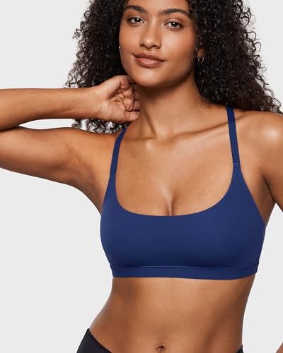 Image of INLYRIC Women's Inbarely Soft Racerback Bralette - Wireless Full Coverage No Padding Unlined Bralette