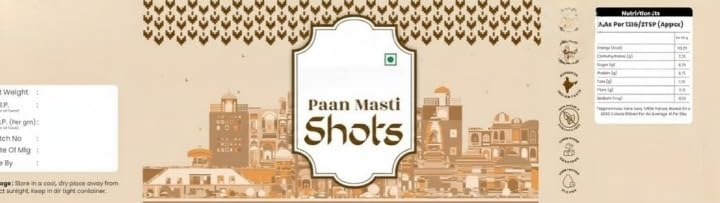 Paan Shots| Instant Paan Mouth freshener Mukhwas | Pan Flavor Candy Balls, Paan goli (100grams)
