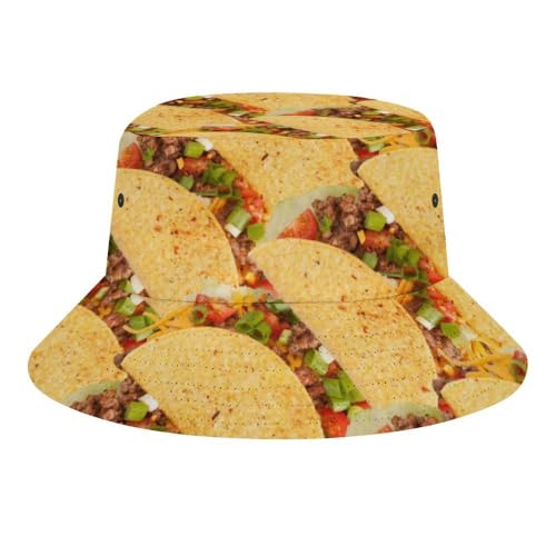 Image of Food Golden Corn Bucket Hats Unisex Washed Cotton Lightweight Outdoor Summer Beach Sun Hats Men Women Bucket Hat for Travel