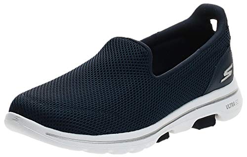 Skechers Performance Go Walk 5, Zapatillas Mujer, Multicolor (NVW Black Textile/Trim), 36 EU