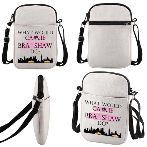 Romantic Comedies TV Series Inspired Gift What Would Carrie Bradshaw Do Crossbody Bag Carrie Bradshaw Fan Merch (What Would Car-rie C Bag)4