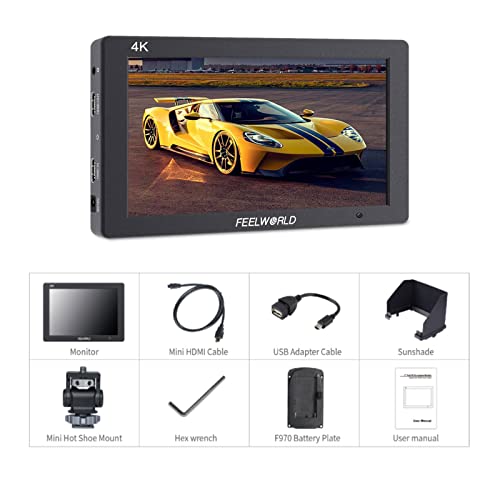 Image of FEELWORLD T7 Plus 7 inch 3D LUT On-Camera Field Monitor with 4K HDMI Input /Output IPS 1920x1200 Rugged Aluminum Housing