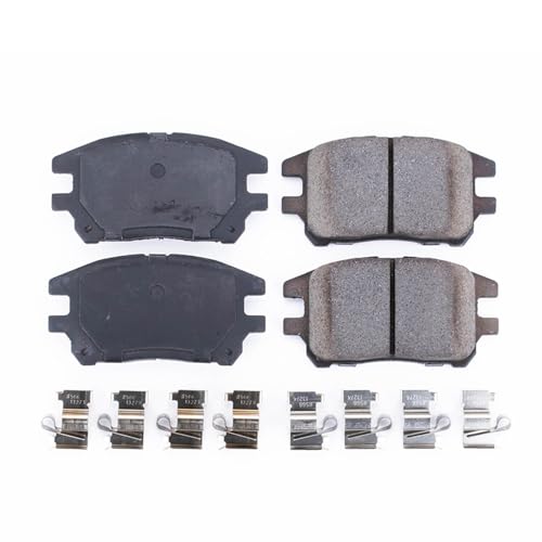 Image of PowerStop Front Brake Pads for Lexus RX300 2002-03 - Z17 Ceramic Brake Pads with Installation Hardware, 17-930