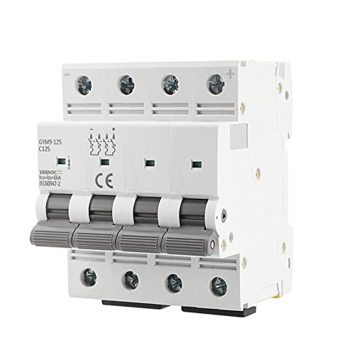 Disyuntor CC 1000V contra sobrecargas en paneles solares de 80A a 125A 4P 5
