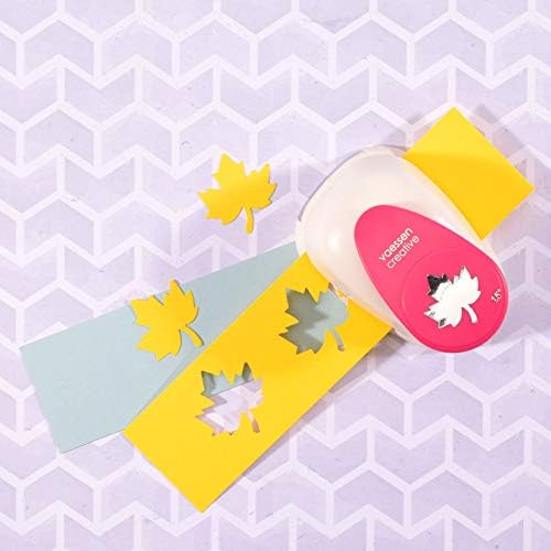 Vaessen Creative Craft Paper Punch L, Maple Leaf, for DIY Projects, Scrapbooking, Card Making and More, Multi-Colour, 9.7 x 6.8 x 5.8 cm