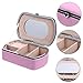 Yardenfun Fashionable Jewelry Box Jewelry Storage Box for Women Capacity Earring Storage Divided Sections Breathable Material for Safe