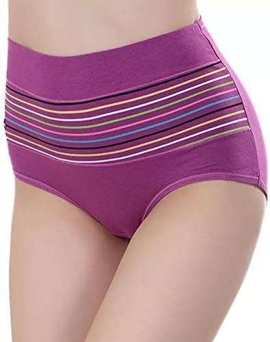 Women's Cotton Spandex Tummy Controller Underwear Panties in Pretty Look/High Waist (Assorted, Free Size)