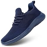 Wrezatro Men's Slip on Walking Shoes Ultra Light Breathable Non Slip Running Shoes Casual Fashion Sneakers Mesh Workout Sports
