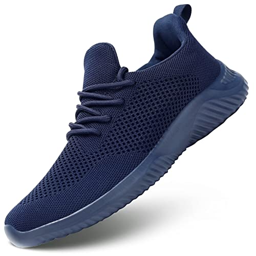 Image of Wrezatro Men's Slip on Walking Shoes Ultra Light Breathable Non Slip Running Shoes Casual Fashion Sneakers Mesh Workout Sports