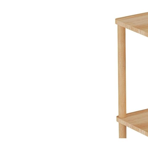 Amazon.com: exilot Solid Wood Side Table, 2-Tier Tall End Table