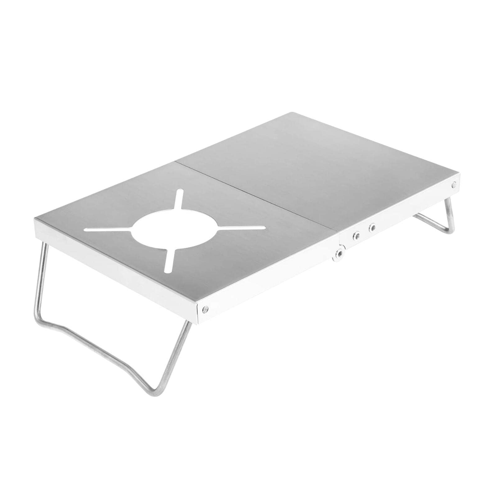 CLUB BOLLYWOOD Portable Stove Stand Table for Camping, Fishing, Picnic & BBQ - Stainless Steel, Gas Powered-image-42