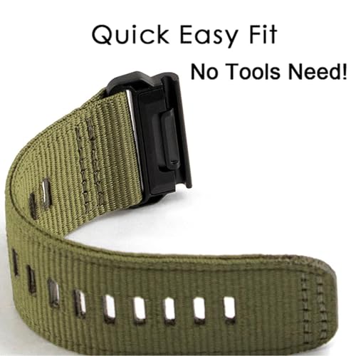 Bracelet montre nylon 26mm interchangeable compatible Tactix 7 Pro et Enduro