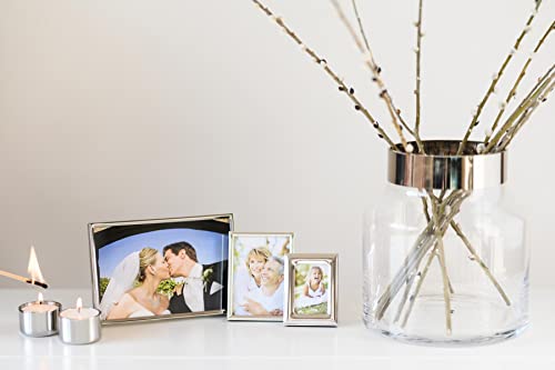 EDZARD vaas Gabi, handgeblazen kristalglas met platina rand, hoogte 19 cm, hoogte 17 cm - Afbeelding 6