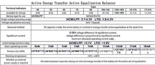 4S 5S 5A Active Equalizer Balancer LFP Lifepo4 Lithium Lipo/Titanate LTO Battery Energy Transfer Board Active Equalization Module Capacitor Faster Whole Group Balancer