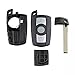 Car Key Fob Case for BMW 1 3 5 6 Series E60 E90 E91 E92 E70 E82 E88 E89 X5 X6 3 Button Remote Smart Key Shell Fob Cover