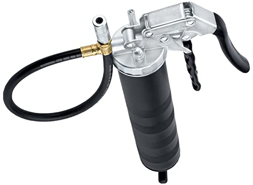 LUMAX LX-1152 Black Heavy Duty Deluxe Pistol Grease Gun with...