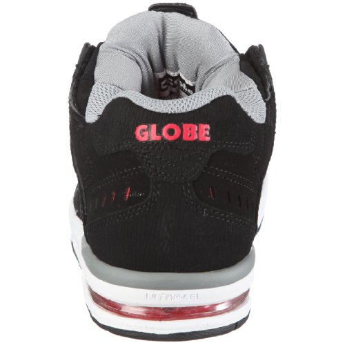 Image of Globe Sabre Nubuck 2, Men's Skateboarding Shoes, Black (Noir /Black /Neutral Grey /Red), 10.5 UK (45 EU)