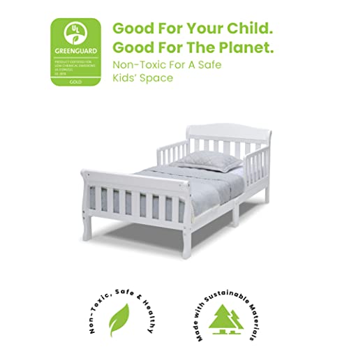 Delta Children Canton Toddler Bed - Greenguard Gold Certified, White #TOP2