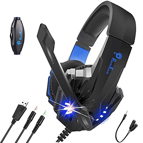 PunnkFunnk (K20) Gaming Wired Over Ear Gaming Headphones with Mic,...