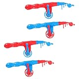 SOPOTUTU 4個 可伸縮プラスチック製釣り竿おもちゃ 軽量耐久 幼稚園児向け釣りゲーム用 キッズ用マグネット付きフィッシング ランダムカラー