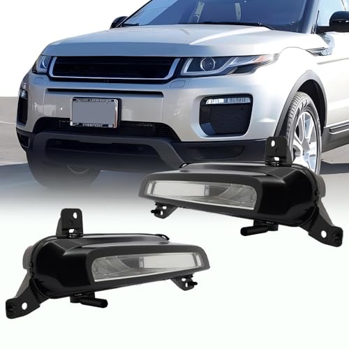 YINZINR Pair LED Daytime Running Light Fits for 2017-2018 Land Range Rover Evoque, Left Driver & Right Passenger Side, OEM: LR072646, LR072645#