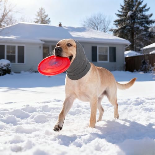 2 Stück Ohrenschutz Hund, Beruhigende Ohrenschützer für Hunde, Gehörschutz für Hunde, Warmer Hals und Ohren des Hundes, Waschbare Ohrenschützer Hund (M)