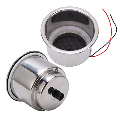 Portavasos LED para auto con 8 luces, set 2 piezas miniatura 1