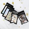 100pcs Mylar Holographic Bags 7.5x12cm Resealable Stand Up Pouch Foil Holographic Bags, Smell Proof Baggies Black(3x4.7inch) #4