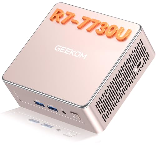 GEEKOM A5 Edizione 2027 Mini PC con AMD Ryzen 7 7730U,16GB RAM e 512GB SSD