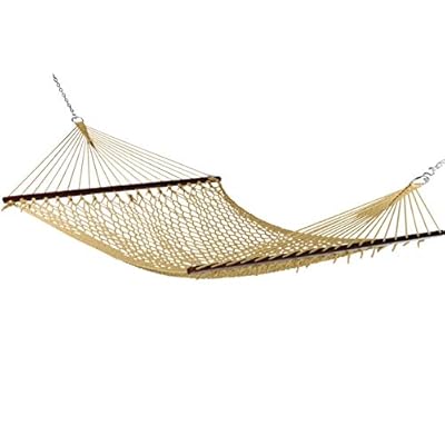Caribbean Rope Hammock - 55 Inch - Soft-Spun Polyester (tan) 418tZqPvtEL. SS400