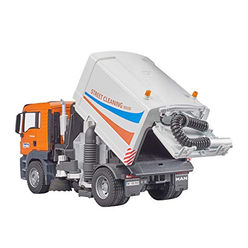 Bruder Toys - Commercial Realistic Man Tgs Street Sweeper Truck With Open-Able Doors, Adjustable Brushes, And Flexible Hose - Ages 4+ #TOP6