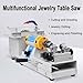 factildfulzhan Mini Table Saws Grinder Polishing Machine for Woodworking, Jade Carving, and DIY Crafts, 0-10000r/Min, Cutting, Grinding, Engraving, Drilling Multi-Purpose Tool,Jadekit