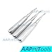 AAPROTOOLS Dental Elevator Root LUXATING Instruments Curved TIP Standard Set of 3 A+ Quality