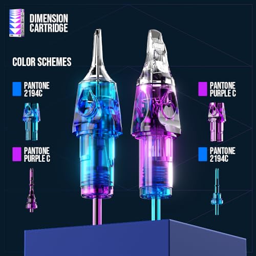 CNC Tattoo Needles Cartridge 3RS 20Pcs #10 Bugpin 0.3mm Round Shader M-Taper Disposable Cartridges with Membrane for Rotary Tattoo Machine Supply Standard Pack EN04B-20-1003RS-M - Image 3