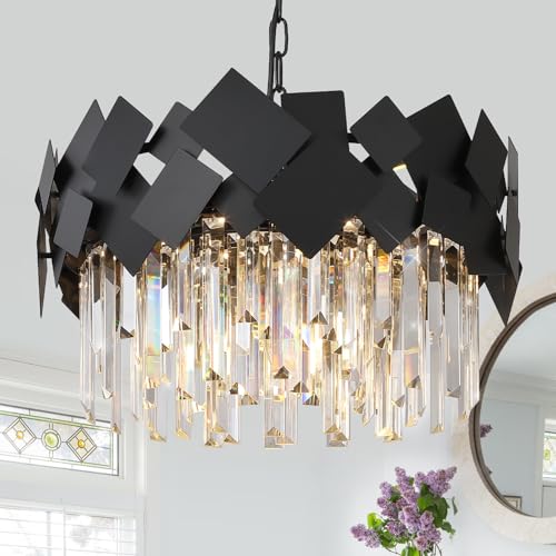 image for A AXILIXI 3.9'' Chandelier Short Crystals Replacement 12 Pcs Crystal P