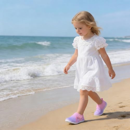 Image of FEETCITY Baby Boys Girls Water Sport Shoes Barefoot Kids Aqua Socks Quick-Dry Beach Swim Pool Shoes