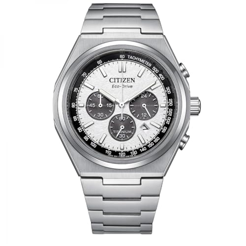 Citizen Chrono Super Titanium Men's Watch with White Background CA4610-85A Eco Drive