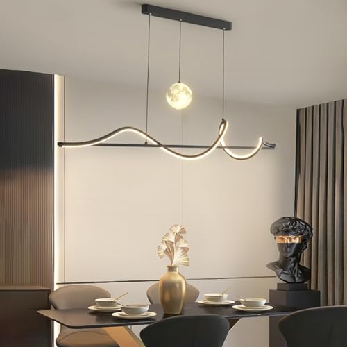 Lustre Lustre LED intensité variable suspension linéaire cuisine - 2