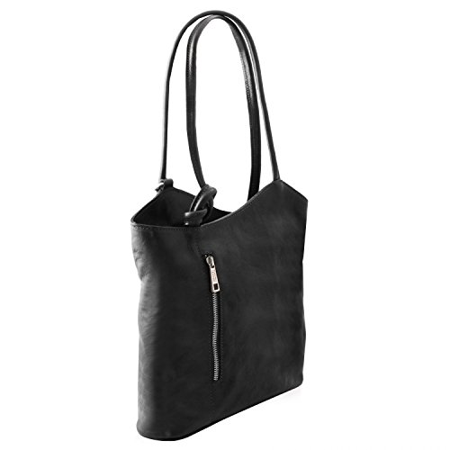 Tuscany Leather Patty - Leather convertible bag - TL141497 (Black)2