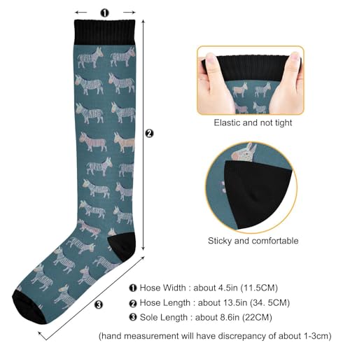 Image of Pigsaly Red White Polka Dot Womens Compression Socks Athletic Tube Sock Knee High Socks Outdoor Sport Socks