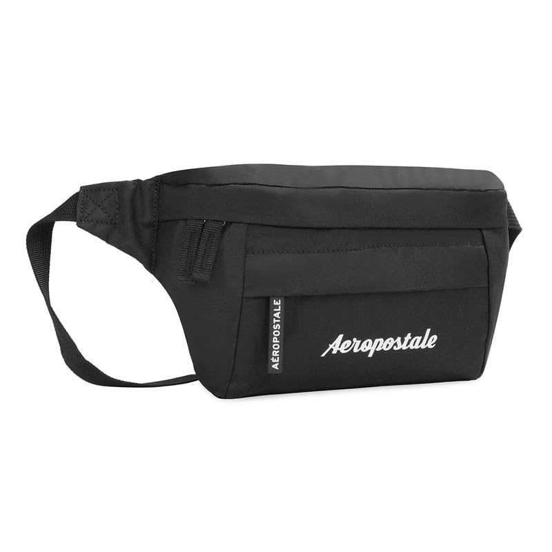 Image of Aeropostale Arbor Unisex Waist Pouch Bags & Cases - Black