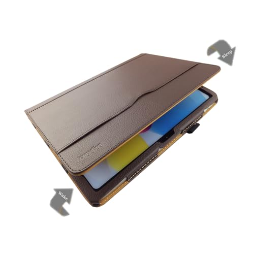 Étui en cuir pour iPad 10e génération 2022 11 pouces marron