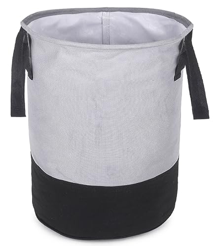 GLUN Plastic Round Shape Foldable Laundry Bag Capacity Of 45 Ltr, Non Woven Toys And Cloth Bag, Grey And Black Combination Pack Of 1 (B0BRFRVQMX) Amazon Price History, Amazon Price Tracker