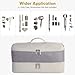 GENCAM Double-Layer Airwrap Travel Case for Shark Flexstyle, Carrying Case for Shark 430/440 Flexstyle, Travel Bag for Shark Flexstyle/Dyson Airwrap Styler and Attachments (light grey)