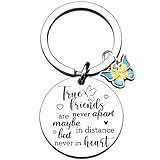 WXCATIM Best Friend Birthday Gifts For Women Female Bff Long Distance Friendship Gifts For Bestie Going Away Gift Gifts For Women Best Friend Friends Birthday Gifts For Best Friend Women Key Chain