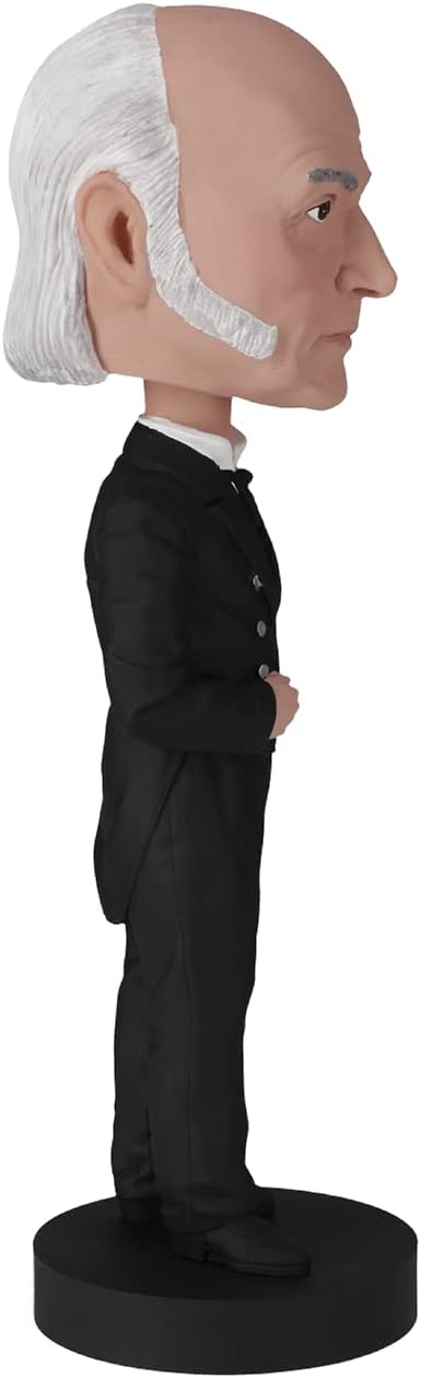 Royal Bobbles John Quincy Adams Bobblehead, Premium Polyresin Lifelike Figure, Unique Serial Number, Exquisite Detail