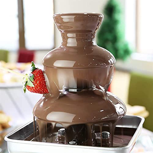 Fuente de chocolate eléctrica con 3 pisos en acero inoxidable miniatura 2